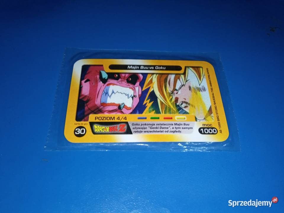 Karta walki Chio Dragon Ball Z złota żółta Majin Pozostałe Łobez