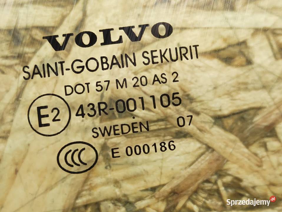 Szyba Drzwi Lewy Tył Volvo S80 II 43R001105 Pleszew