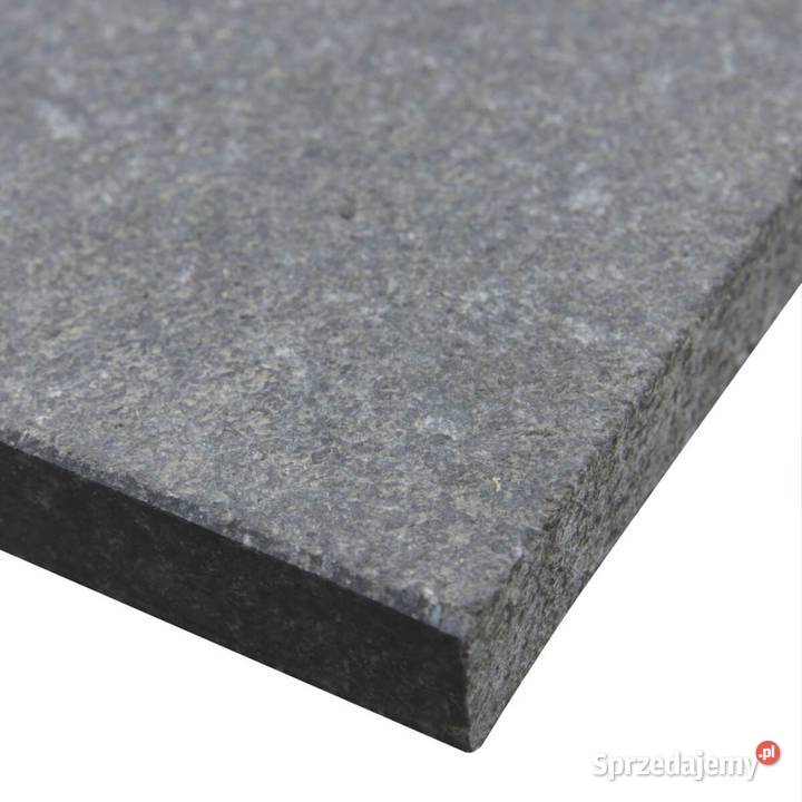 Stopień granitowy Black Andesit płomieniowany Szczecin