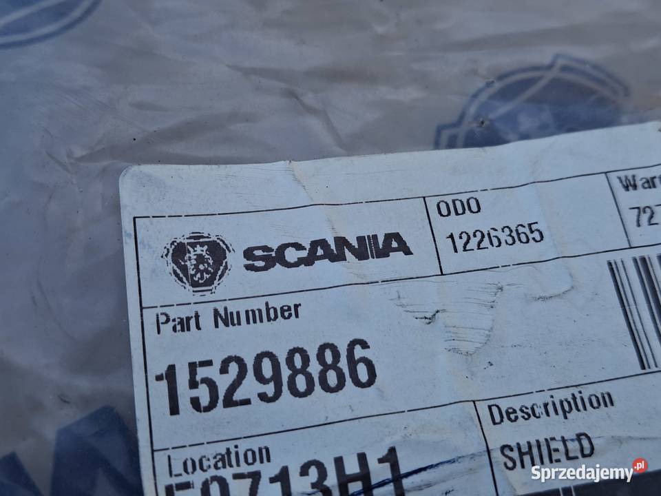SCANIA 4 OSŁONA STOPNICY PRAWA NOWA ORYGINAŁ ciężarowe Bieleń