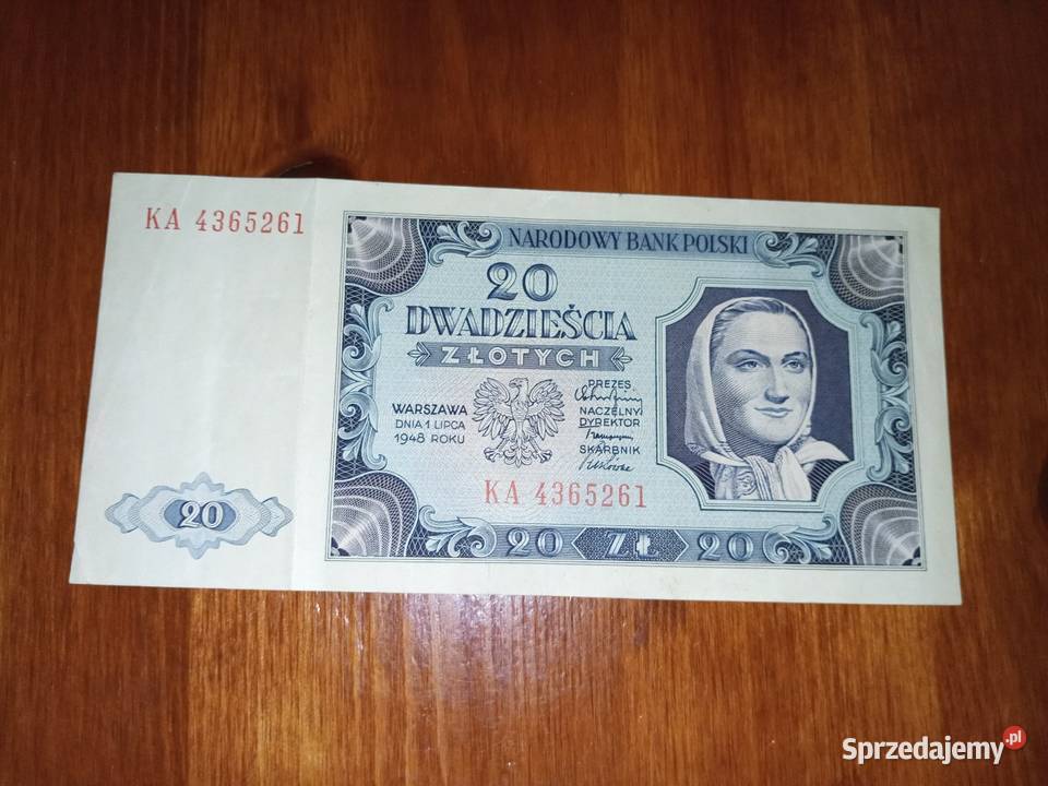 Banknot 20 dwadzieścia złotych Stalowa Wola
