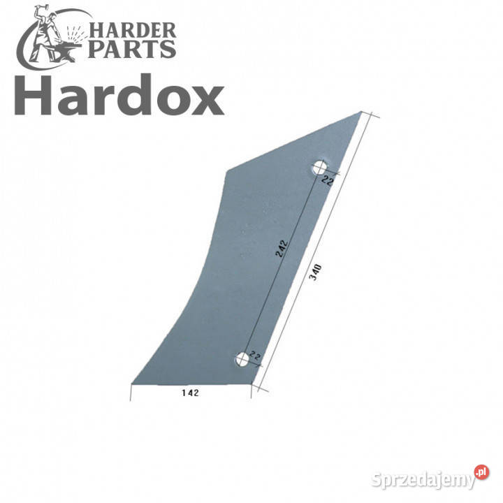 Pierś HARDOX 173475L EH8 części do pługa Suwałki