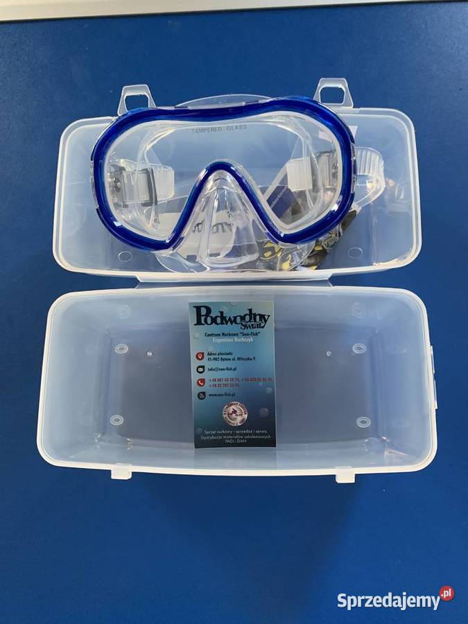 Maska nurkowa Junior dzieci przezroczysty Bytom sprzedam
