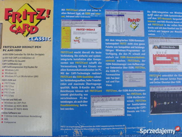 Modem ISDN Fritz Card Classic Żary
