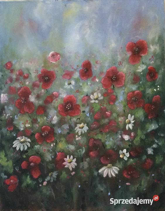 Obraz olejny na płótnie nowy Antyki, Sztuka, Kolekcje lubelskie