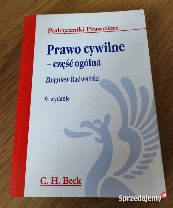 Prawo cywilne część ogólna Zbigniew Radwański podręcznik