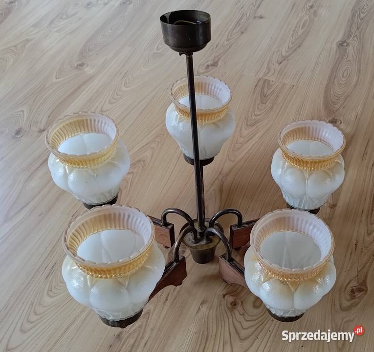 Lampa wisząca żyrandol 3 tryby świecenia 5 x E27 Katowice sprzedam