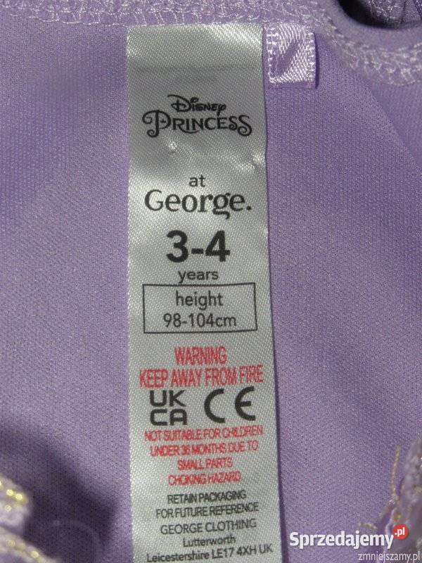 Strój kostium przebranie ROSZPUNKA ZAPLĄTANI 34 Siedlce