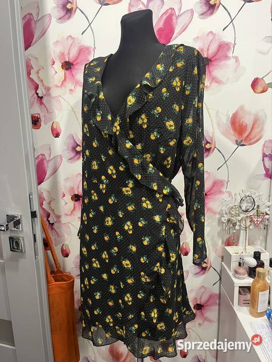Evenodd sukienka modny wzór groszki cytrynki 46 zachodniopomorskie Choszczno