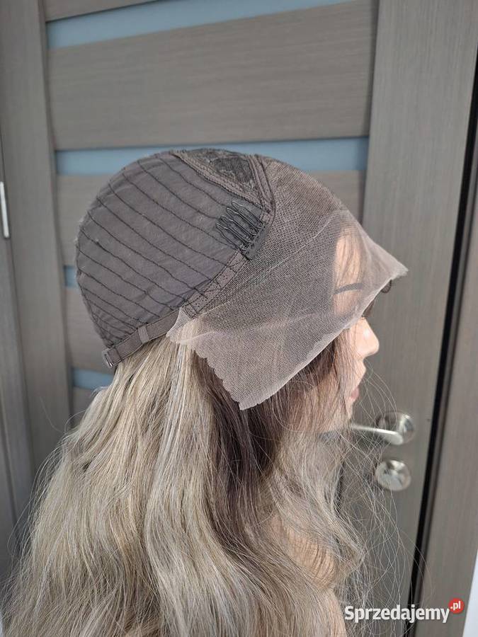 Długa kręcona blondynka Ombre koronkowa peruka z Malbork sprzedam