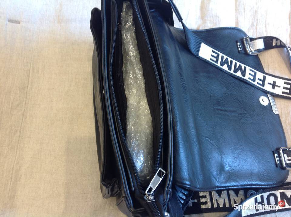 Listonoszka Skórzana Czarna Torebka Damska lubuskie