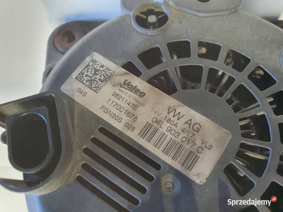 ALTERNATOR Audi A6 C7 20 TDI valeo 04L903017C Rudka