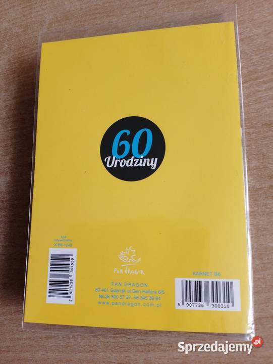 KARTKA urodzinowa retro 60 urodziny z kopertą wielokolorowy Poznań sprzedam