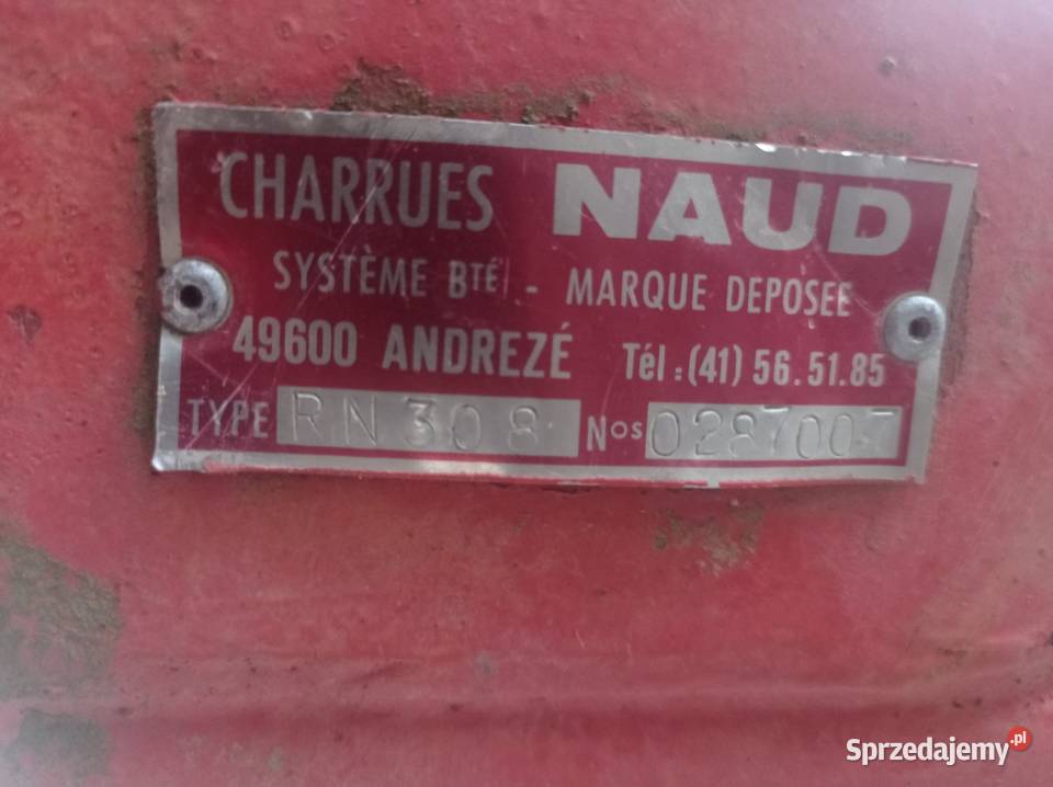 Pługi obrotowe Naud nieuszkodzony Stara Kornica sprzedam