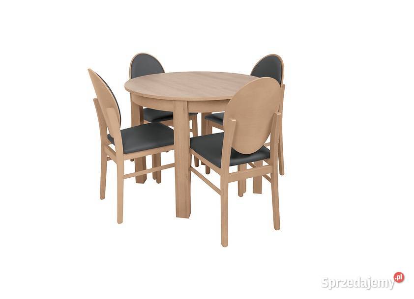 Zestaw Bernardin - stół rozkładany + 4 krzesła