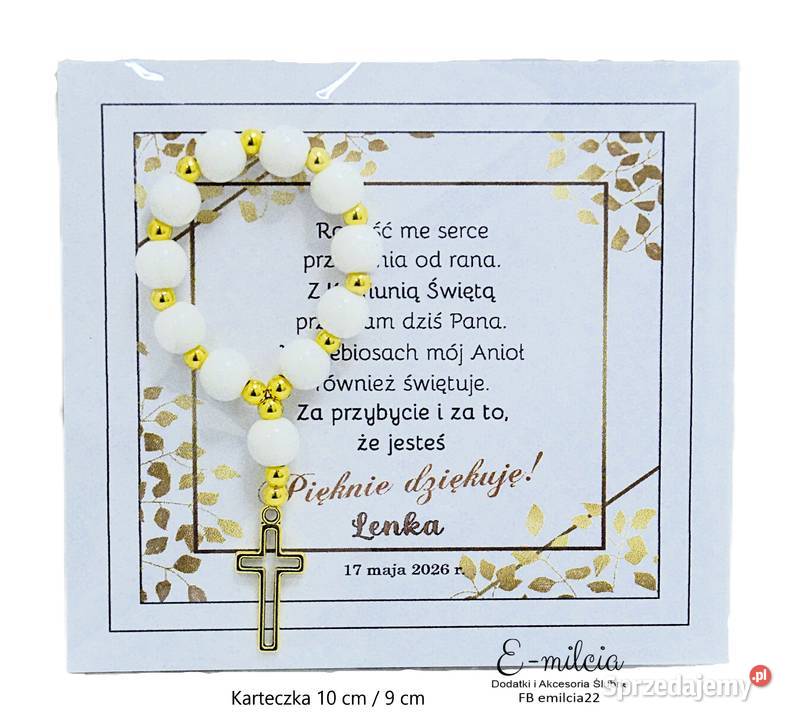 Podziękowania Gości I KOMUNIA ŚW CHRZEST Św Zielona Góra sprzedam