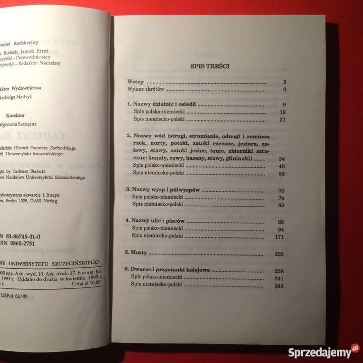 895 PolskoNiemieckie Nazewnictwo Szczecina Szczecin