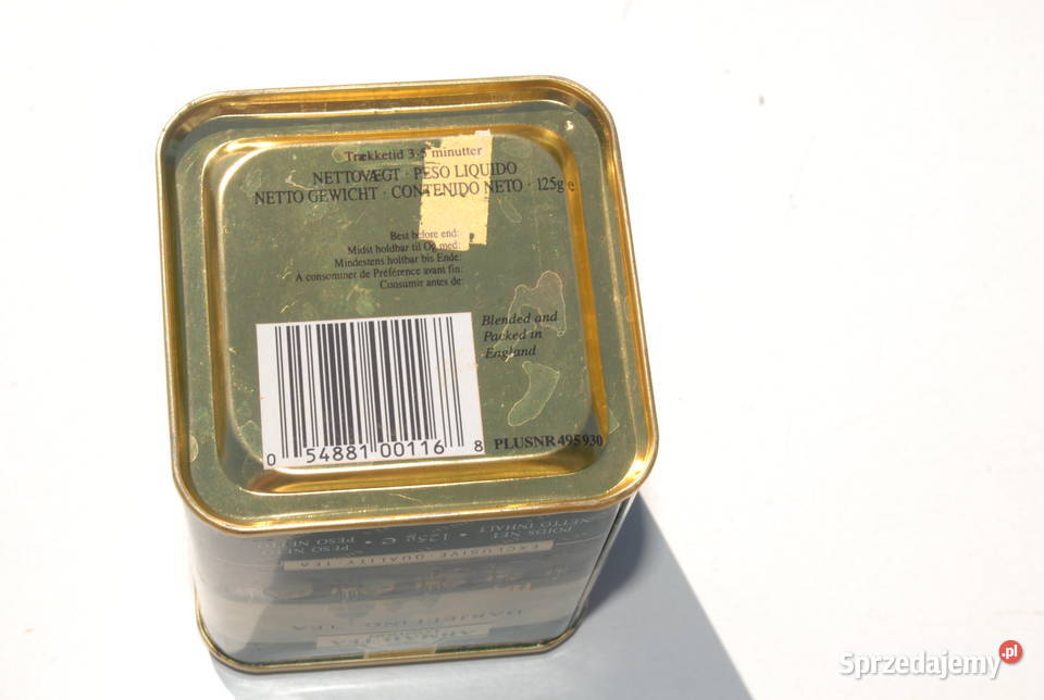 Stara puszka Angielskiej herbacie Ahmad Tea śląskie Cieszyn sprzedam