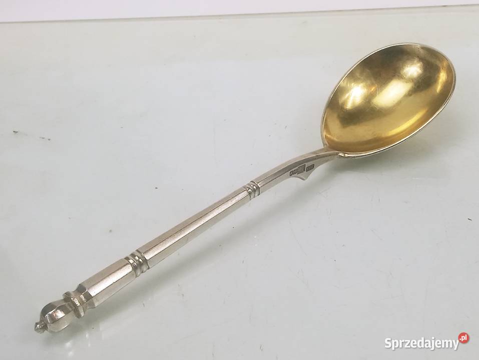 Łyżka Carska Rosja Srebro 875 84 Nowa Sól