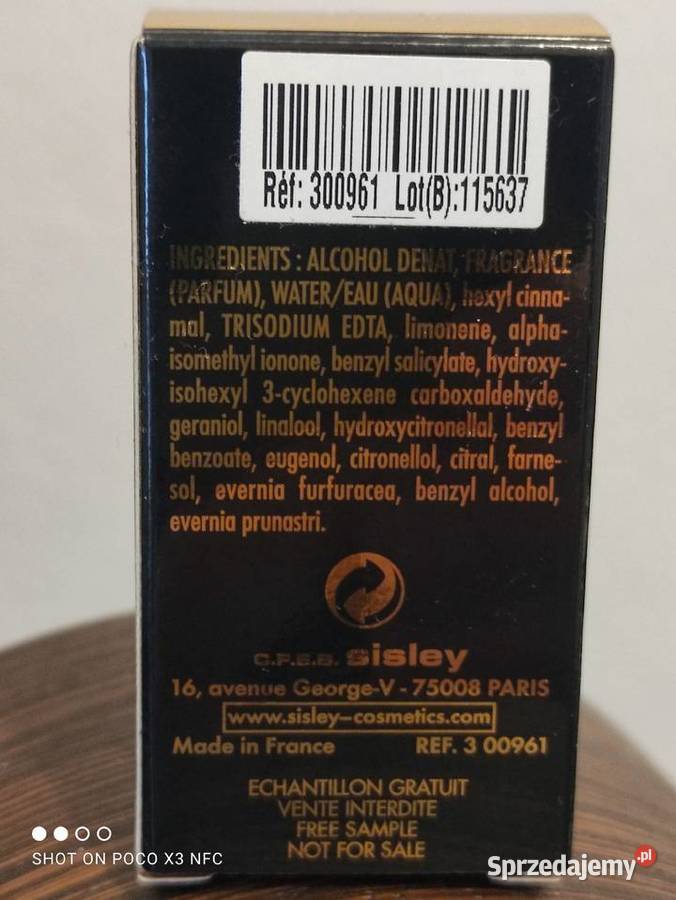 Perfumy Sisley Eau du Soir 2ml miniaturki mazowieckie Piaseczno