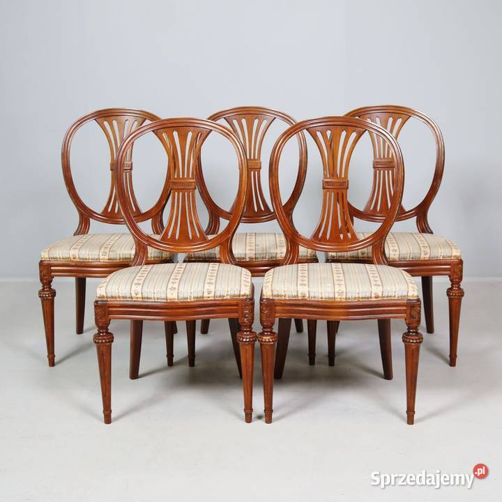 Krzesła Empire 4 wielkopolskie Budzyń