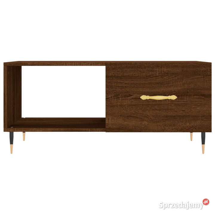Stolik kawowy brązowy dąb 90x50x40 WM829195 Warszawa