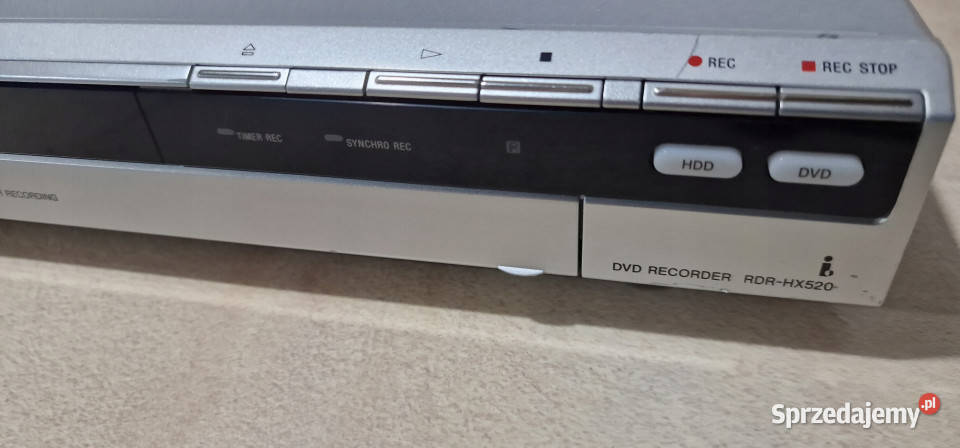 SONY CD RDRHX520 RDR hx 520 Nagrywarka DVD HDD Międzychód