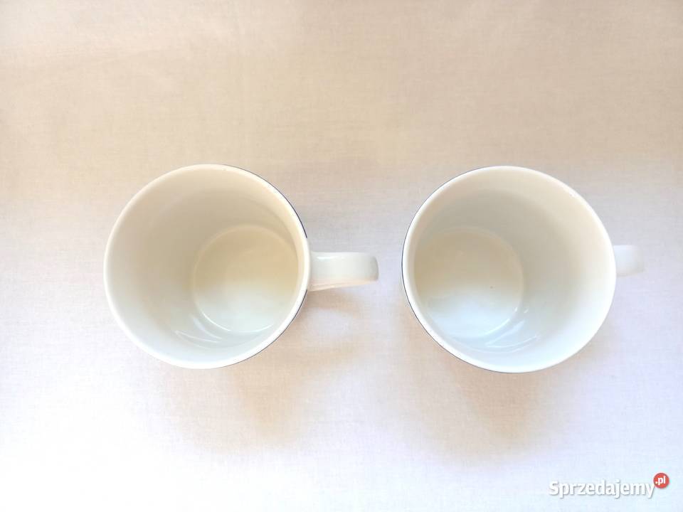 KUBEK latte 450 ml Porcelana wzór kpl2 NOWE