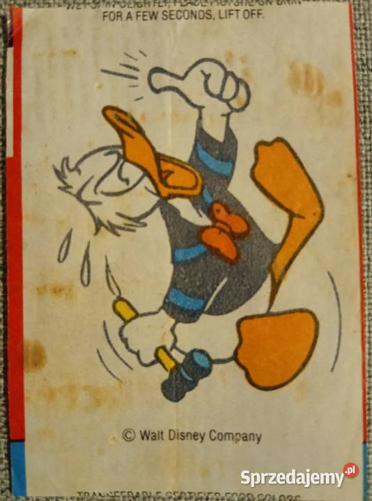 Historyjki z gumy do żucia Donald z lat 90