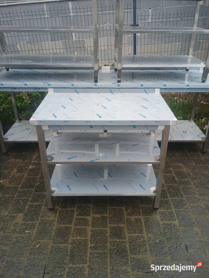 Stół Gastronomiczny 100x60 z 2 półkami Piekielnik sprzedam
