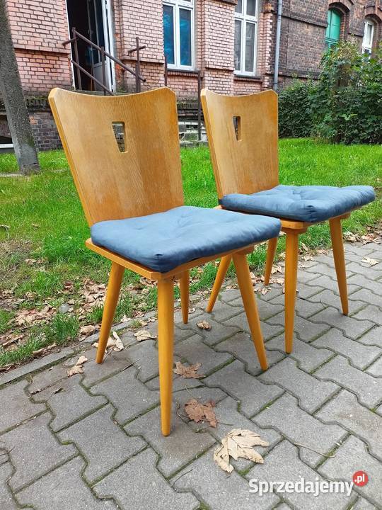 Krzesła Krzesła Drewniane Krzesła z poduszką śląskie Gliwice sprzedam