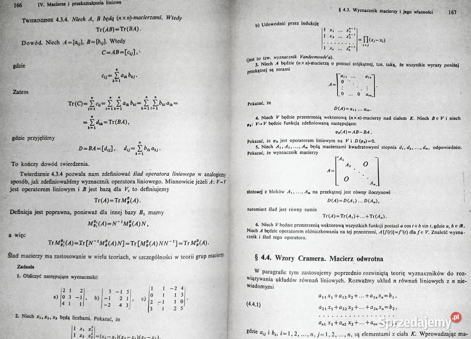 Matematyka Podręcznik podstawowy WST Tom 1 M Książki i Podręczniki Chełm