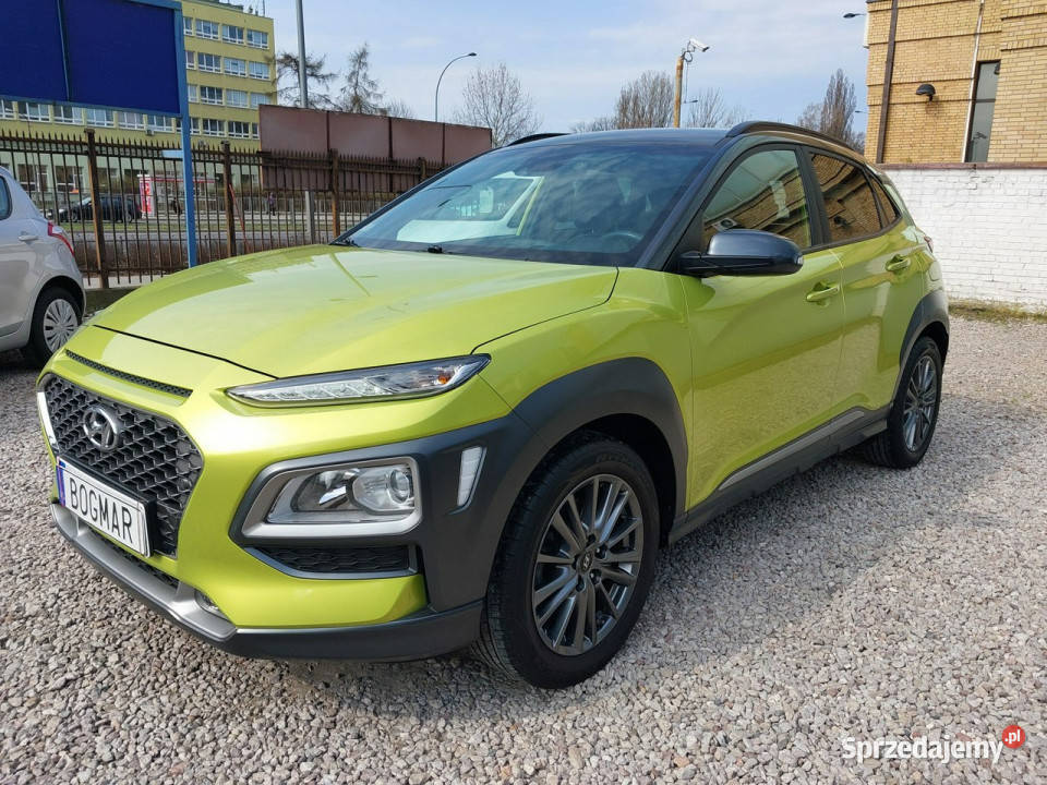 Hyundai Kona SALON 100 bezwypadkowy bogata elektryczne lusterka Warszawa