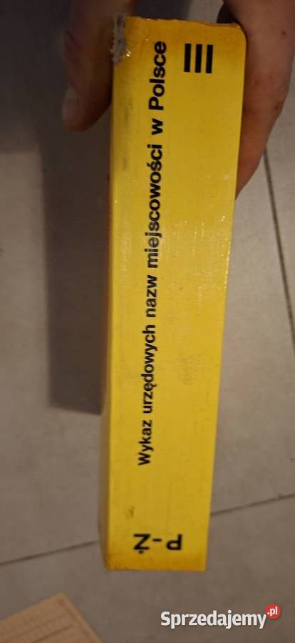 Pierwsze wydanie Wykaz nazw miejscowości w Łęczyca sprzedam