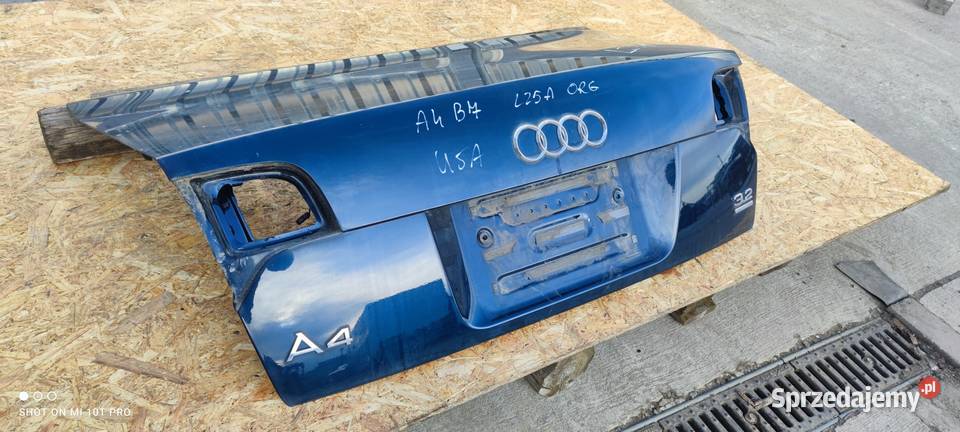 KLAPA TYLNA TYŁ AUDI A4 B7 USA SEDAN LZ5A Przystajń sprzedam