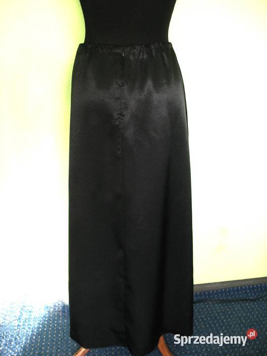 Spódnica satyna maxi 44 2XL pas 70 90 Siedlce