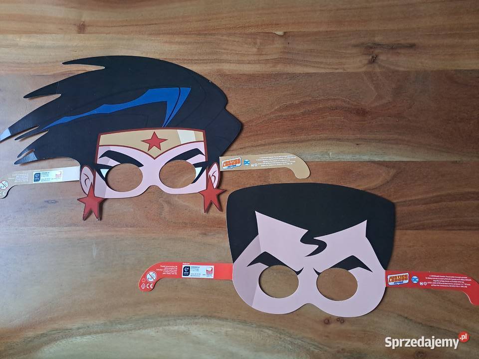 Papierowa maska Superman Wonder Woman Justice Warszawa