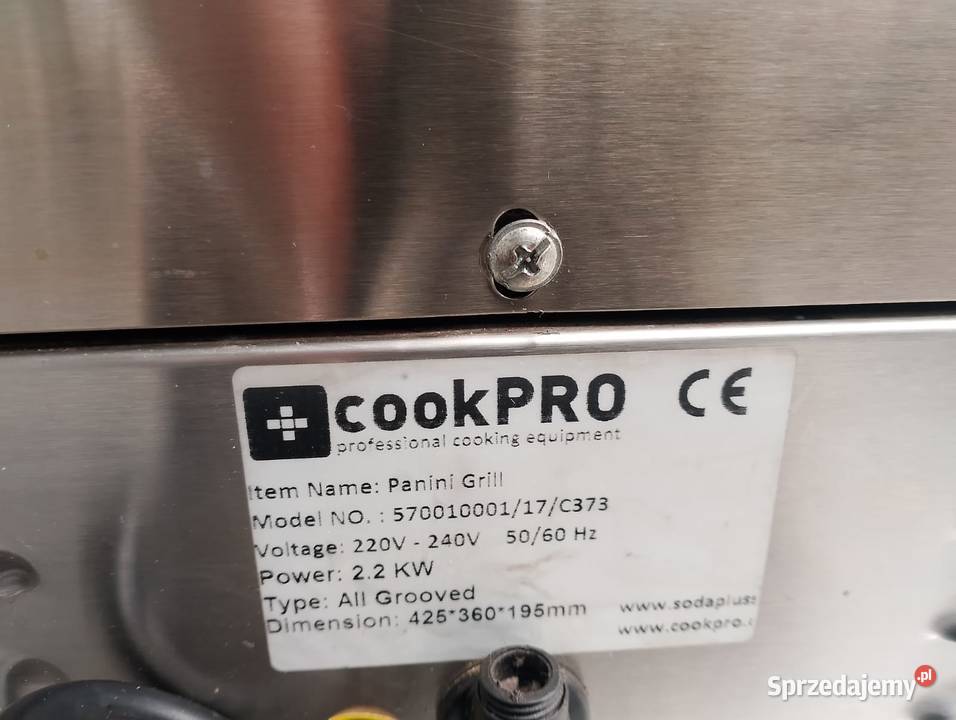 Grill kontaktowy panini Cook Pro Wrocław