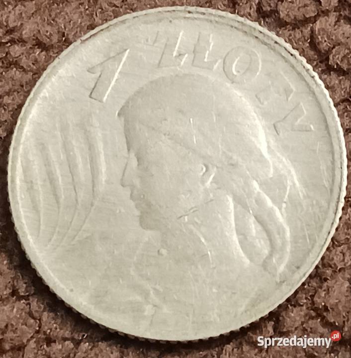 1 Żniwiarka 1924 r mennica Paryż oryginał Numizmatyka Konin