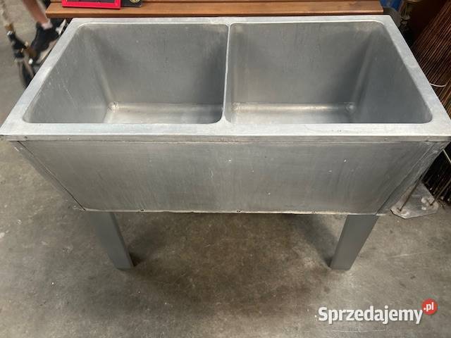 Zlew dwukomorowy aluminiowy Głogówko