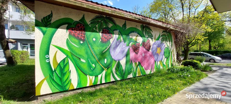mural na ścianie śląskie
