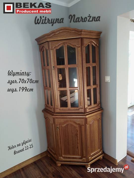 Stylowy Kredensik 120 Dębowy Dąb Rustikalny 50cm Pozostałe Zabrze