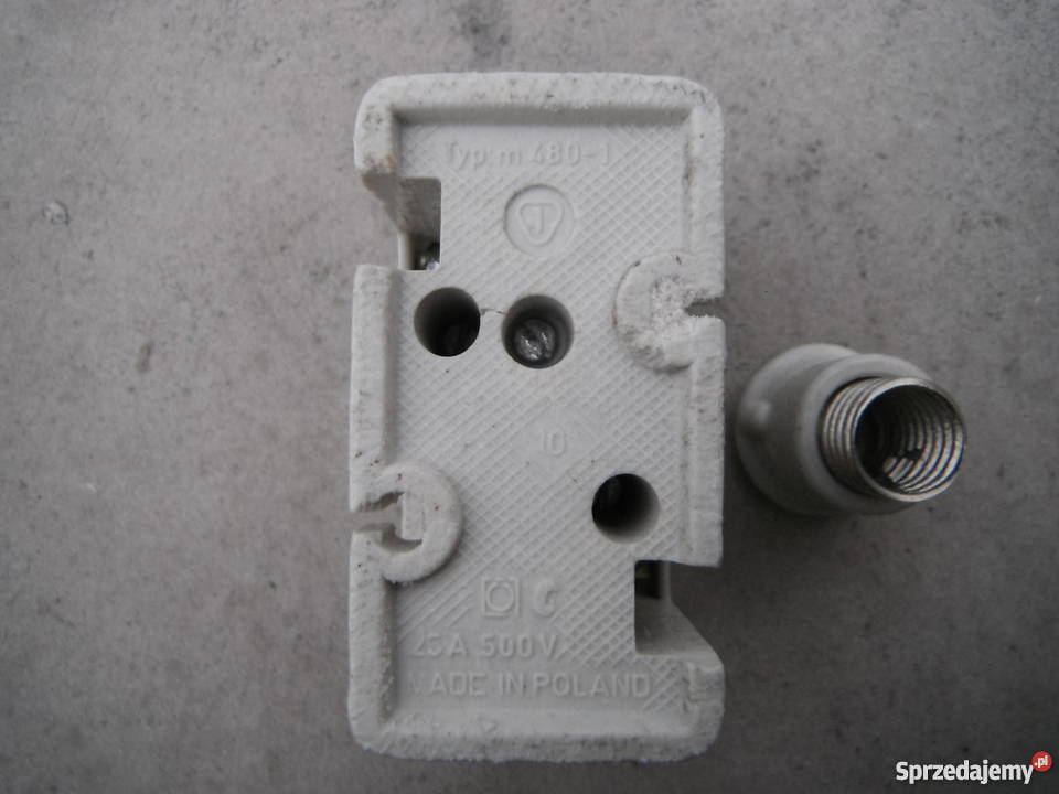 Gniazdo bezpiecznika ceramiczne m4801 25A 500V Produkcja Chlewiska