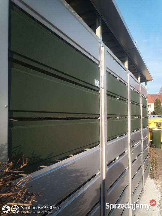 NOWOCZESNA WIATA ŚMIETNIKOWA PANELOWA WYCENA mazowieckie Warszawa