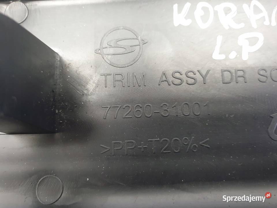 SsangYong Korando III LISTWY PROGOWE komplet Janów