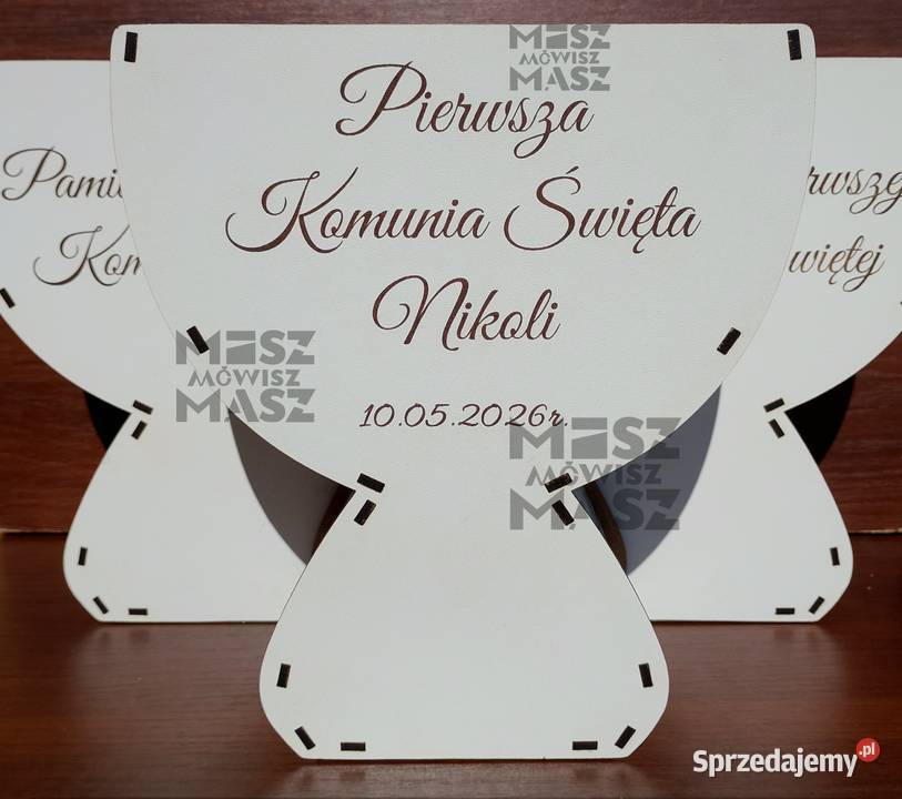 Drewniana Pamiątka Pierwszej Komunii Świętej Suwałki