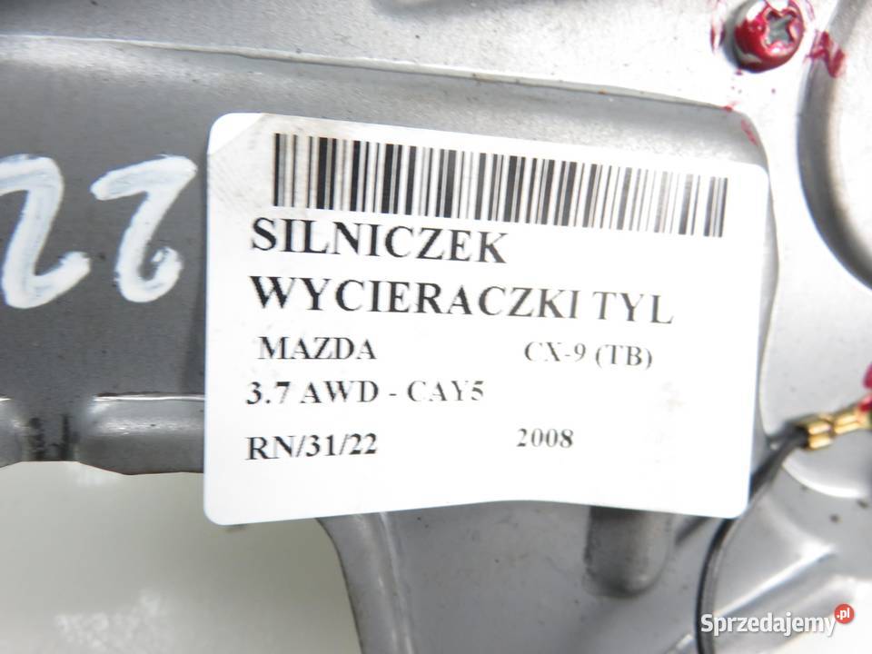 SILNICZEK WYCIERACZKI TYŁ MAZDA CX9 8496000402 sprzedam