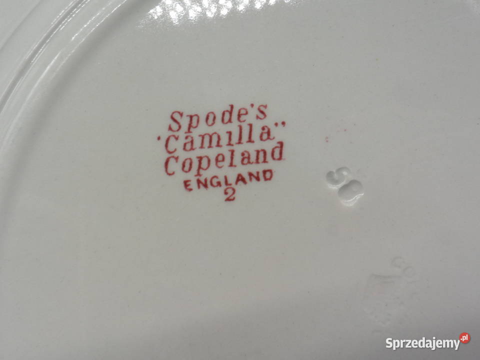 Angielski talerz obiadowy Spode Pink Camilla 26