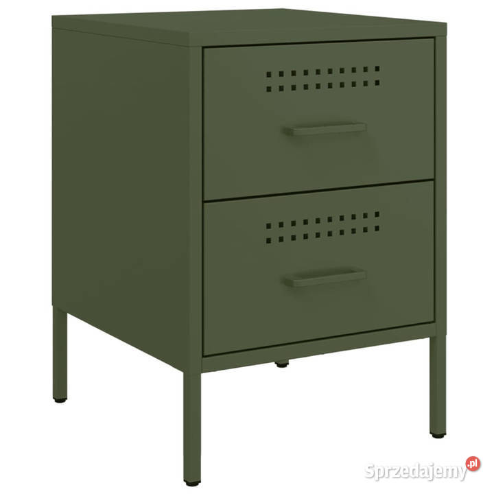Szafka nocna oliwkowa zieleń 36x39x505 stal mazowieckie Warszawa
