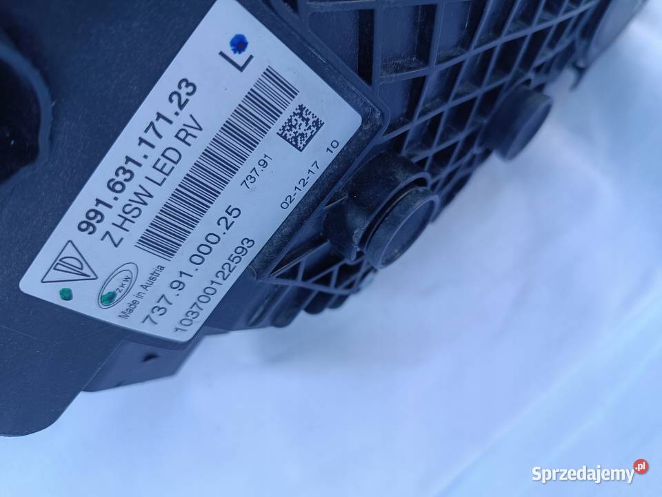 LAMPA LEWY PRZÓD EU FULL LED PORSCHE CARRERA 911 Nowy Tomyśl